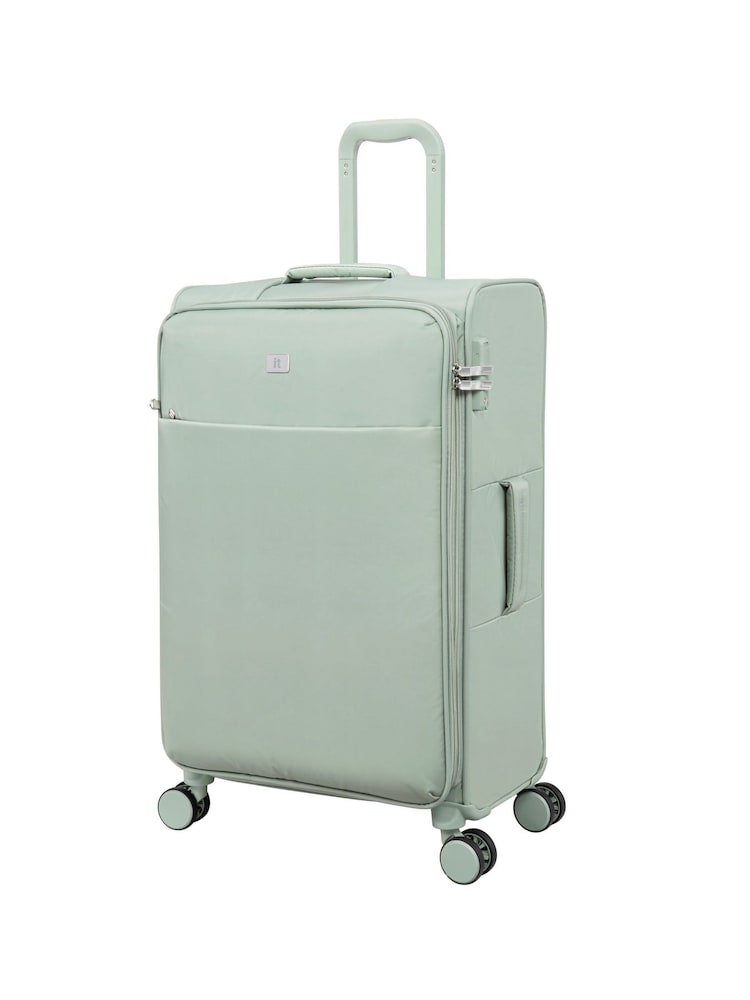 IT Luggage Medium Green Lustrous Luxe Desert Sage Suitcase - Image 2 of 8
