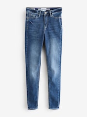 River Island Blue Skinny Mid Rise Bum Sculpt Jeans - Image 7 of 7
