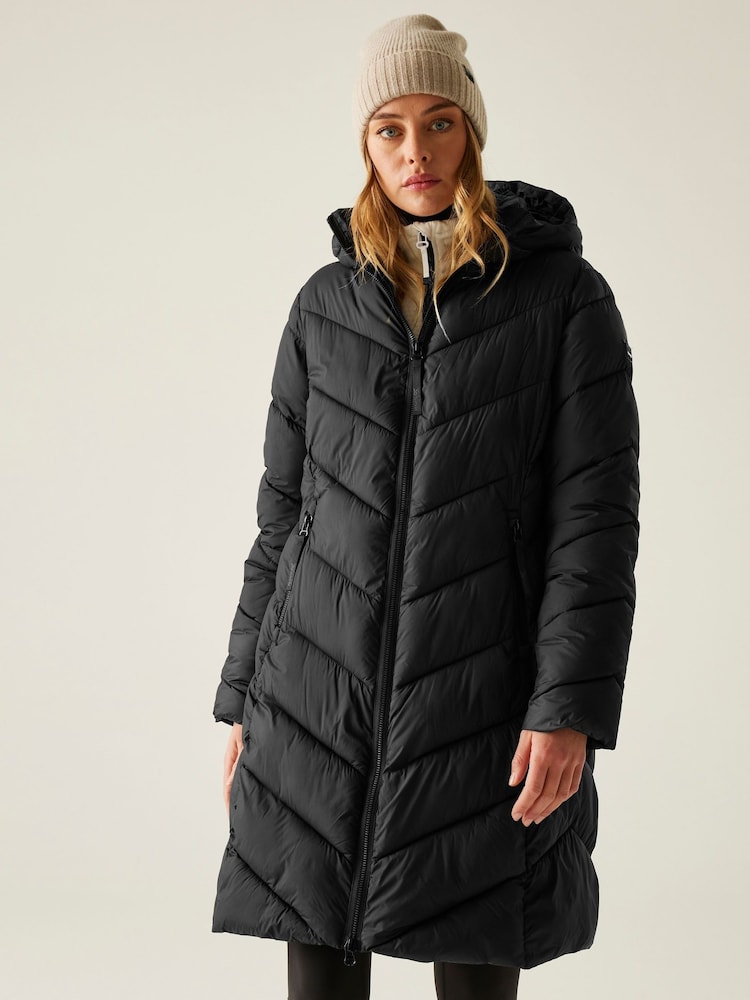 Regatta Black Anita Heavyweight Coat - Image 1 of 8 Regatta Black Anita Heavyweight Coat - Image 1 of 8
