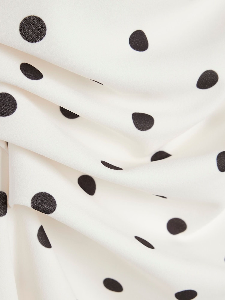 River Island Cream Drape Scuba Top - Image 6 of 6