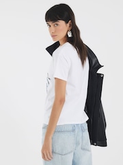 River Island White Monogram Face T-Shirt - Image 3 of 4