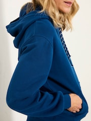 FatFace Freya Bright Blue Overhead Hoodie - Image 4 of 6