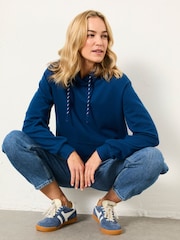 FatFace Freya Bright Blue Overhead Hoodie - Image 5 of 6