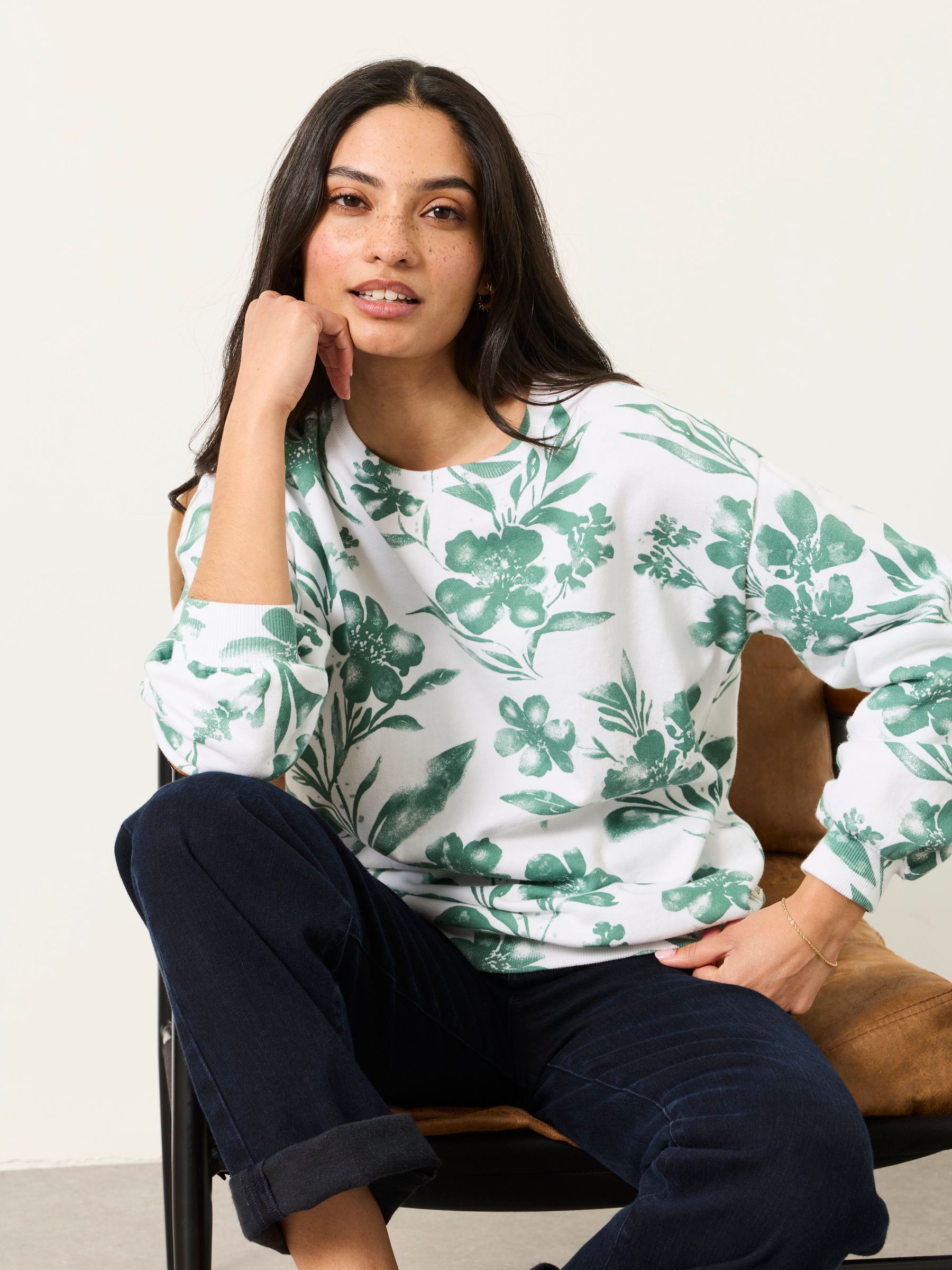 Buy FatFace Alex Ivory Botanical Crew Sweat from the Next UK online shop