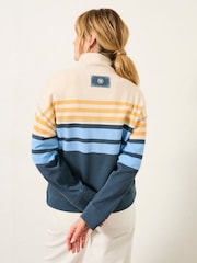 FatFace Relaxed Stripe Half Neck Sweat - Imagen 2 de 6