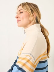 FatFace Relaxed Stripe Half Neck Sweat - Imagen 3 de 6