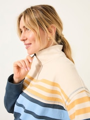 FatFace Relaxed Stripe Half Neck Sweat - Imagen 5 de 6