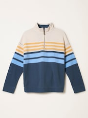 FatFace Relaxed Stripe Half Neck Sweat - Imagen 6 de 6
