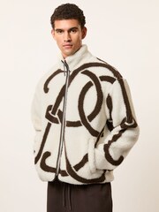 Reiss White/Brown Kidd Jacket - Image 3 of 9