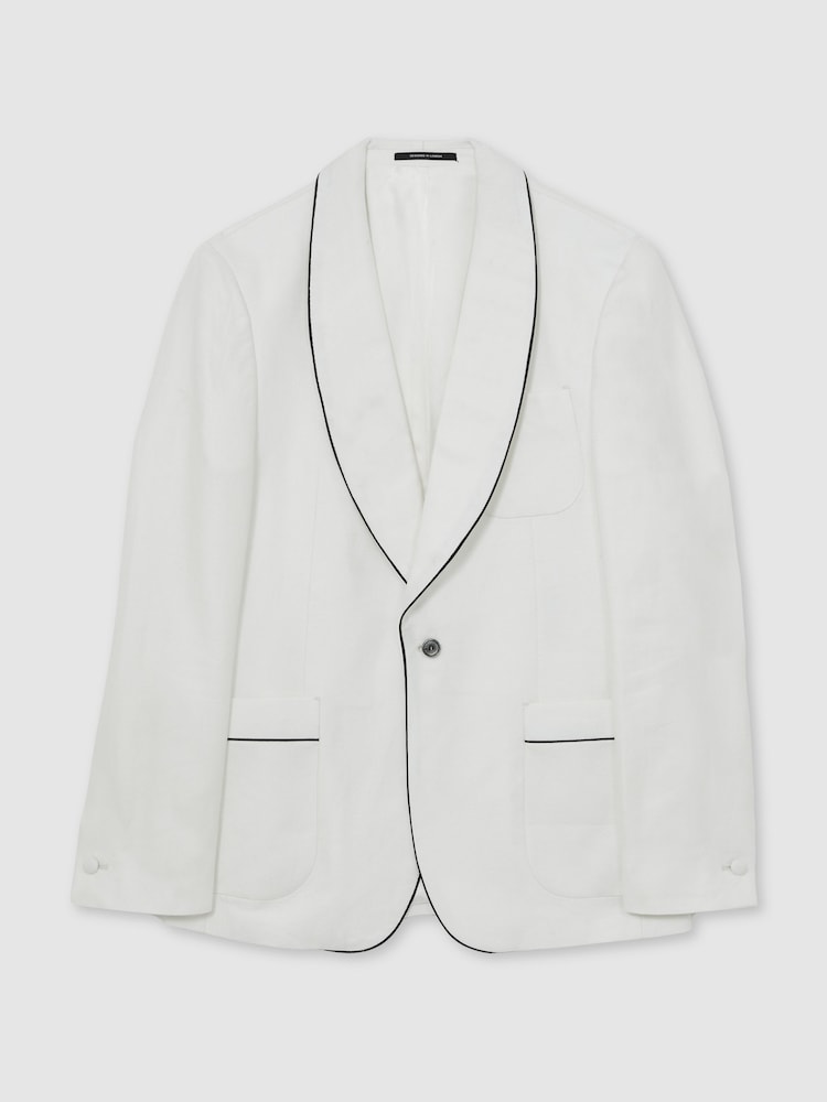 Reiss Ivory White Caprio Jacket - Image 2 of 7