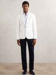 Reiss Ivory White Caprio Jacket - Image 3 of 7