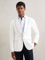 Reiss Ivory White Caprio Jacket - Image 4 of 7