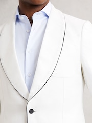 Reiss Ivory White Caprio Jacket - Image 5 of 7