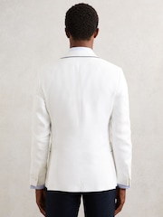 Reiss Ivory White Caprio Jacket - Image 6 of 7