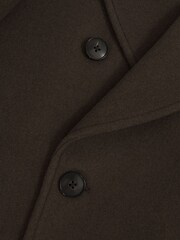Reiss Dark Green Present Wool-Blend Double-Breasted Pea Coat - Image 7 of 7