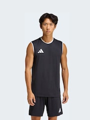 adidas Black Entrada26 Sleeveless Jersey - Image 1 of 8