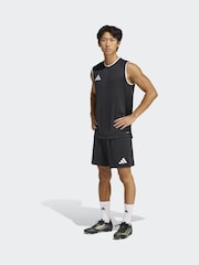 adidas Black Entrada26 Sleeveless Jersey - Image 5 of 8