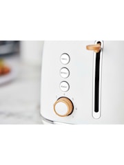Swan White Fjord 2 Slice Toaster - Image 3 of 6