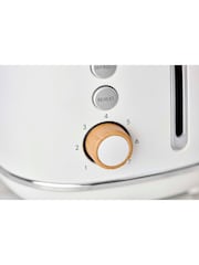 Swan White Fjord 2 Slice Toaster - Image 4 of 6