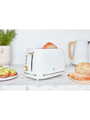 Swan White Fjord 2 Slice Toaster - Image 6 of 6