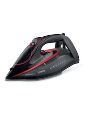 Tower Red/Black Steam Iron with Ceramic Soleplate - Image 1 of 6