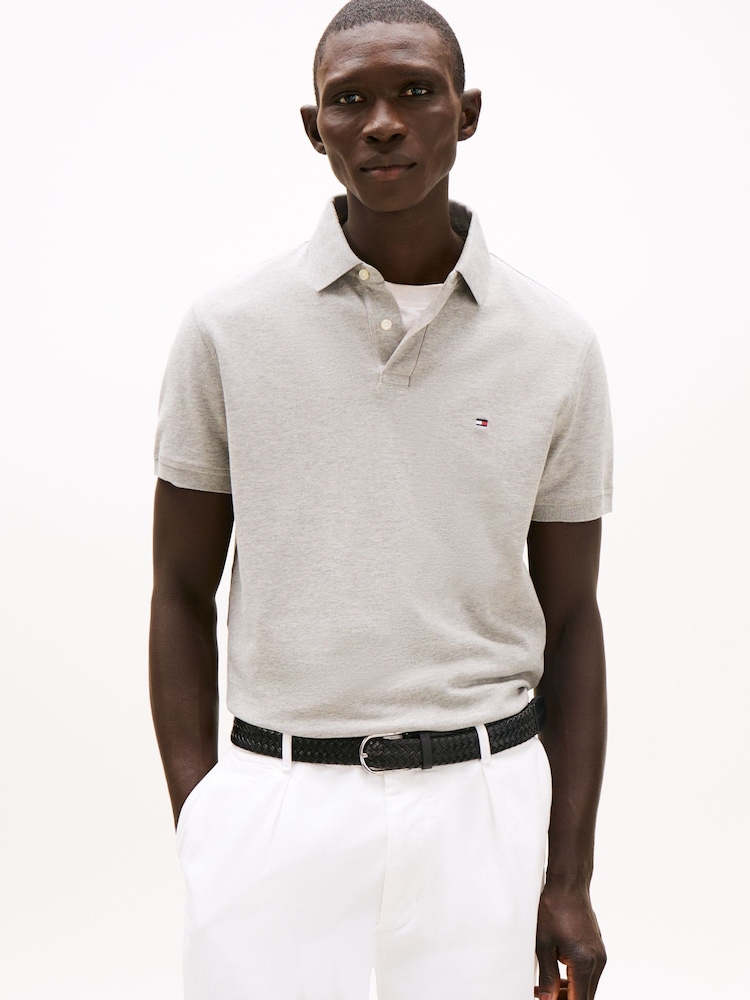 Tommy Hilfiger Grey Regular 1985 Polo Shirt - Image 1 of 4