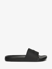 Superdry Black Logo Pool Sliders - Image 1 of 6