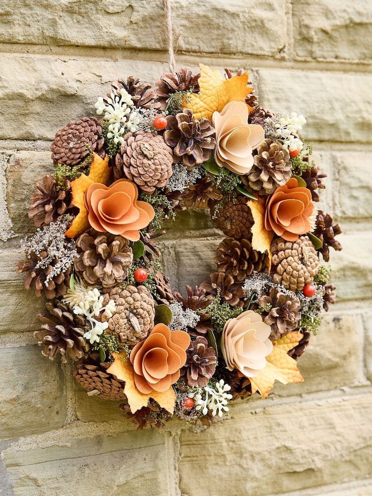 Dibor Autumn Woodland Wreath 34cm - Image 1 of 5