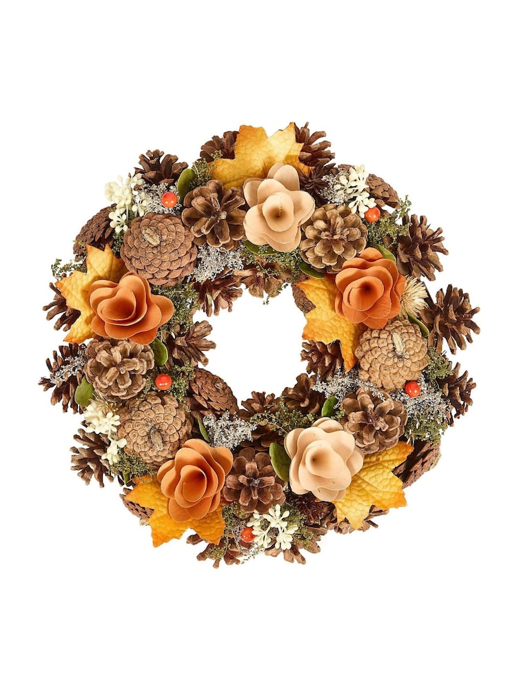 Dibor Autumn Woodland Wreath 34cm - Image 5 of 5