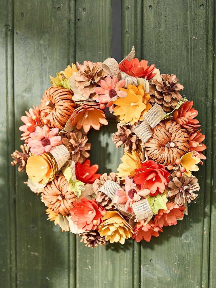 Dibor Pumpkin Wreath 30cm - Image 2 of 5