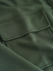 Khaki Green Viscose Slinky Utility Jacket - Image 8 of 8