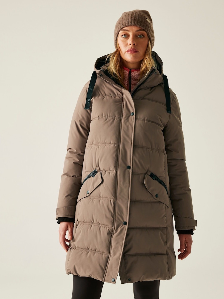 Regatta Brown Eryn Heavyweight Coat - Image 1 of 9 Regatta Brown Eryn Heavyweight Coat - Image 1 of 9