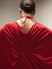 Reiss Red Jete Reiss | Royal Ballet Batwing Dress - Image 4 of 7