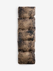 Opulent Velvet Leopard Print Dining Bench Cushion - Image 3 of 4