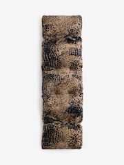 Opulent Velvet Leopard Print Dining Bench Cushion - Image 4 of 4