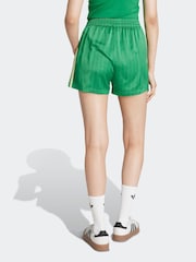 adidas Originals Green Soccer Summer Satin Pinstripe Classic Shorts - Image 2 of 7