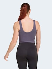 adidas Dark Grey 3 Stripe Studio Vest - Image 2 of 6