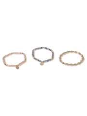 Aela Pink Natural Stone Beaded Bracelets Multipack - Image 2 of 2