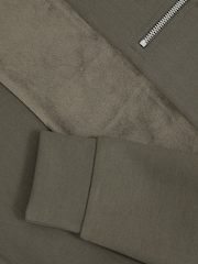 Reiss Selin Interlock Velour Panel Zip Sweatshirt - Bild 4 von 4