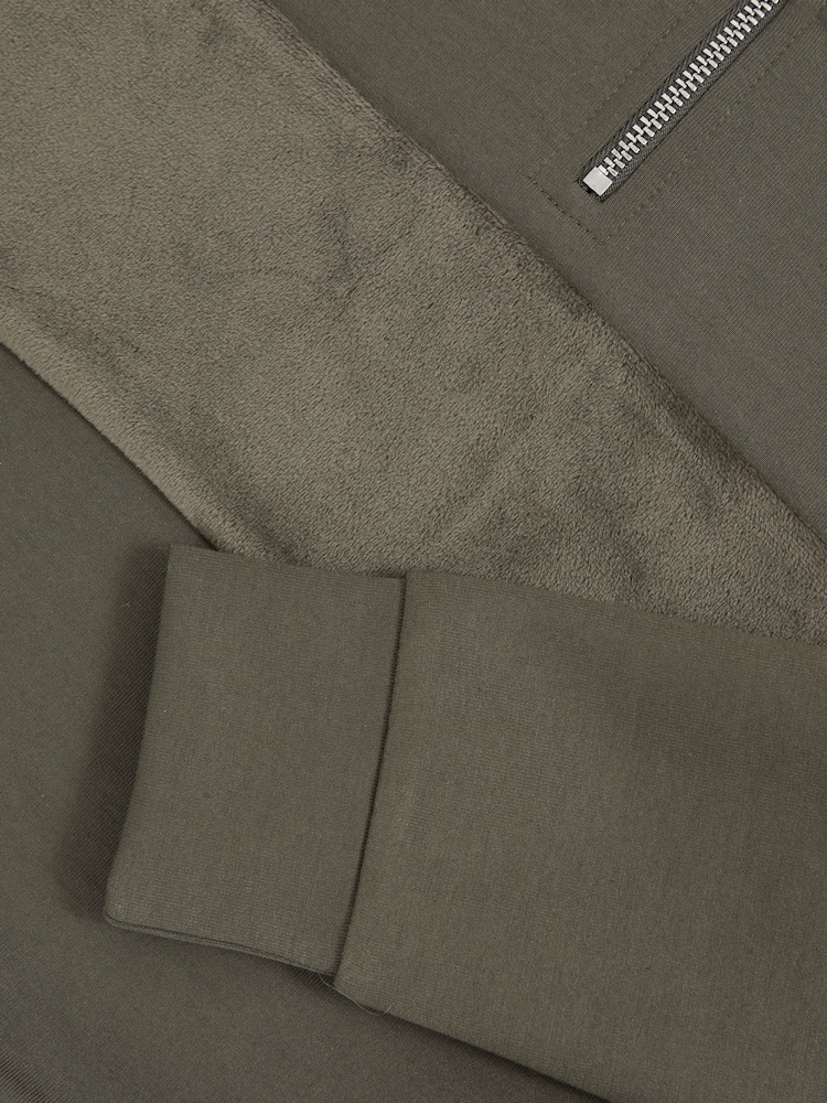 Reiss Selin Interlock Velour Panel Zip Sweatshirt - Bild 4 von 4