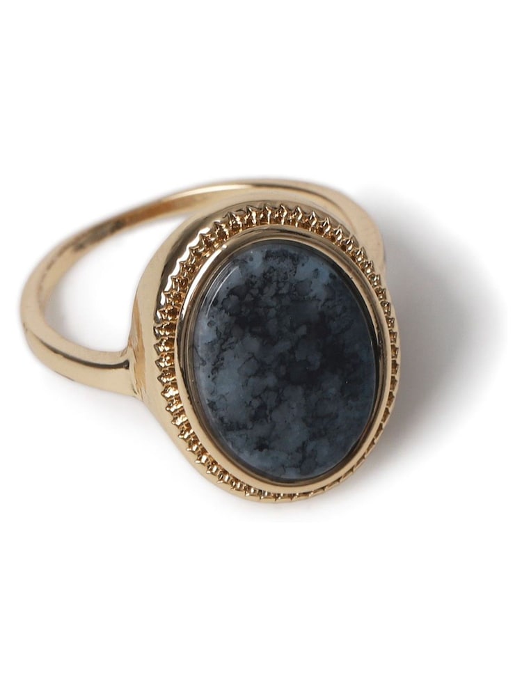Aela Blue Natural Stone Statement Ring - Image 2 of 2