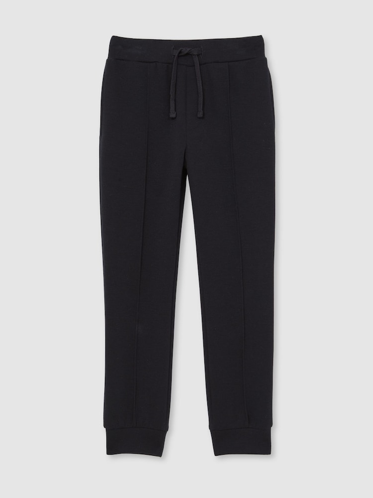 Reiss Navy Blue Premier Interlock Drawstring Joggers - Image 2 of 4