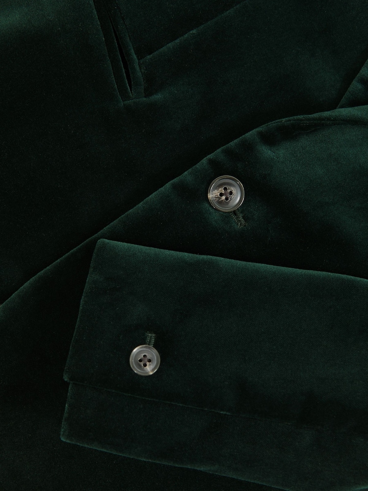 Reiss Apsara Single-Breasted Velvet Blazer - صورة 4 من 4