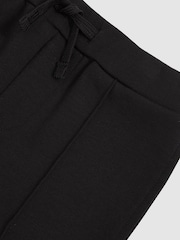 Reiss Black Premier Interlock Drawstring Joggers - Image 4 of 4