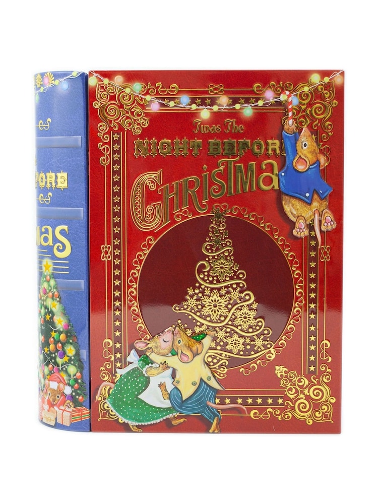 The Silver Crane Company Night Before Christmas Book Biscuit Gift Tin - Image 1 of 4