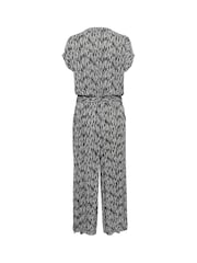 Kaffe KAmille Amber Printed Black Jumpsuit - Image 5 of 5