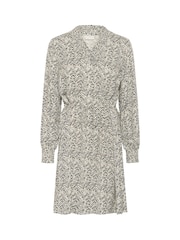 Kaffe Grey KAmiriam Long Sleeve Printed Dress - Image 5 of 6