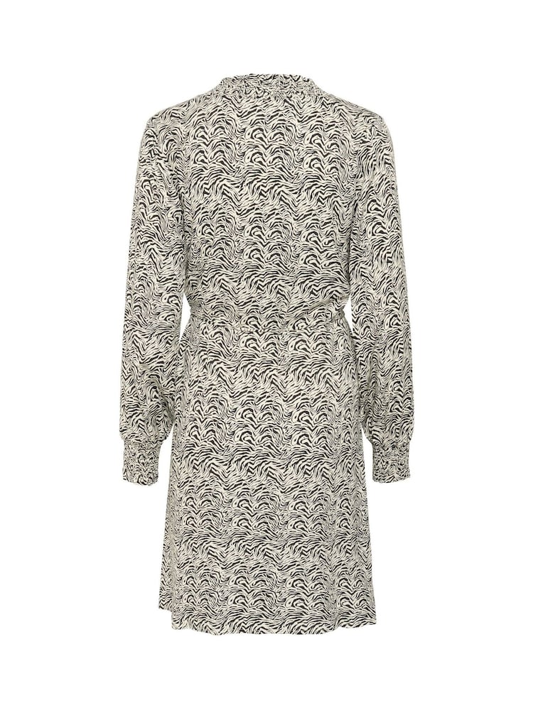Kaffe Grey KAmiriam Long Sleeve Printed Dress - Image 6 of 6