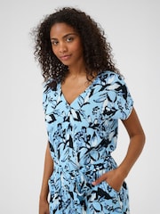 Kaffe Blue KAmille Amber Printed Jumpsuit - Image 3 of 5