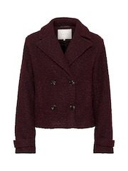 Kaffe Red KAanne Collared Long Sleeve Jacket - Image 5 of 6